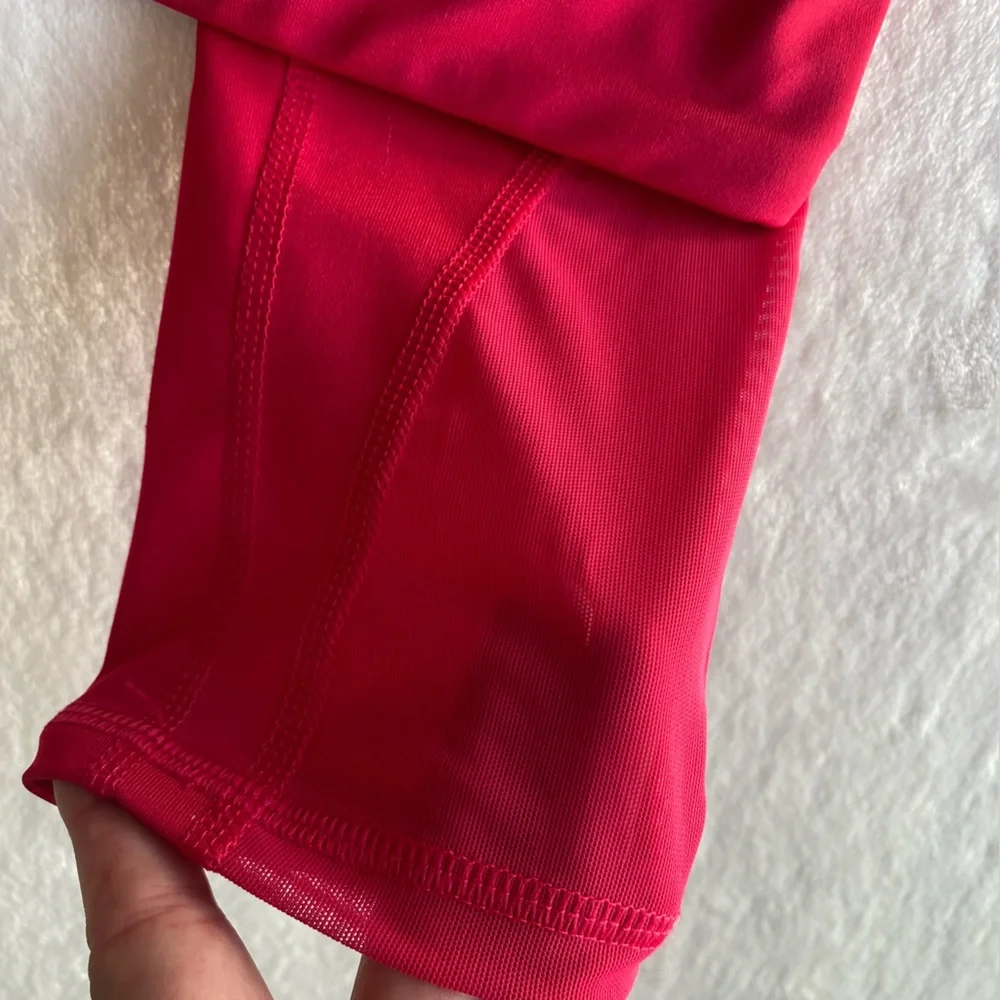 Old Navy Powerpress Leggings‎ Mid Rise Crop Mesh Size 10/12 Pink